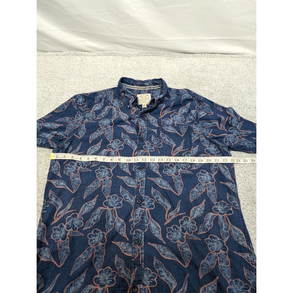 Fat Face Hawaiian Shirt Floral Short Sleeve‎ Button Up UK British Mens XLT Tall - Picture 9 of 15